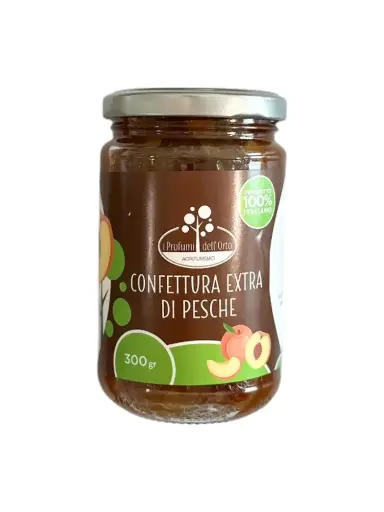 Confettura extra di pesche - i Profumi dell'Orto